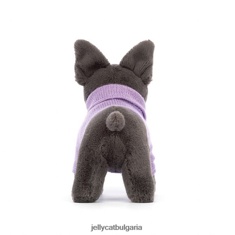 пуловер френски булдог лилаво мастило Jellycat играчка ZZR40540
