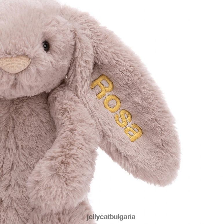персонализирано срамежливо луксозно зайче роза средно розово Jellycat играчка ZZR40155