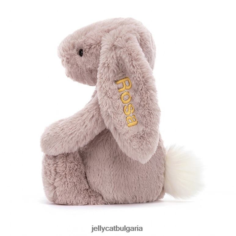 персонализирано срамежливо луксозно зайче роза средно розово Jellycat играчка ZZR40155
