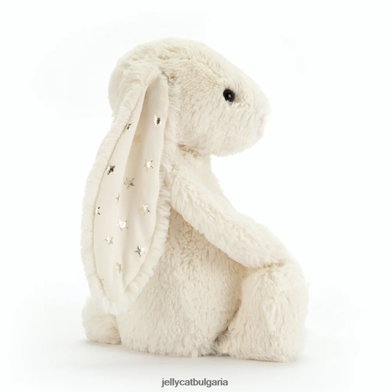 срамежливо блестящо зайче крем Jellycat играчка ZZR40208