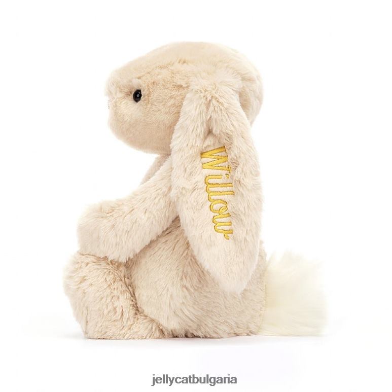персонализирано срамежливо луксозно зайче върба средно бежово Jellycat играчка ZZR40237