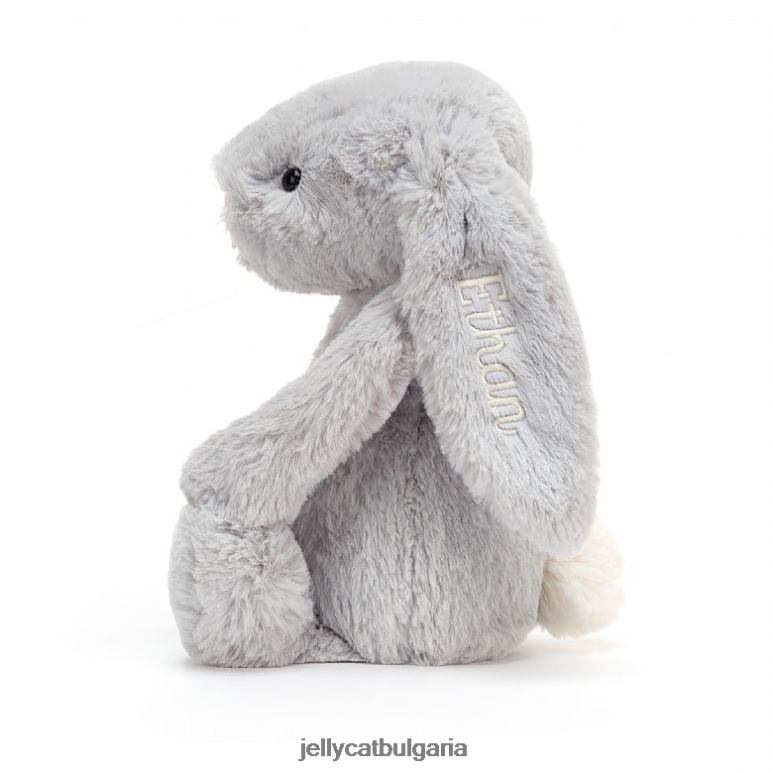 персонализирано срамежливо зайче средно сребро Jellycat играчка ZZR40273