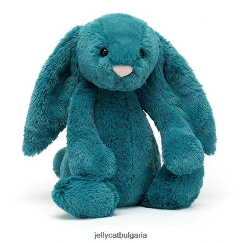 срамежливо минерално синьо зайче колбалтово синьо Jellycat играчка ZZR40335