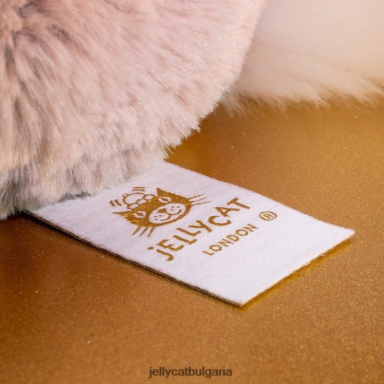 срамежливо луксозно зайче розово розово Jellycat играчка ZZR40359