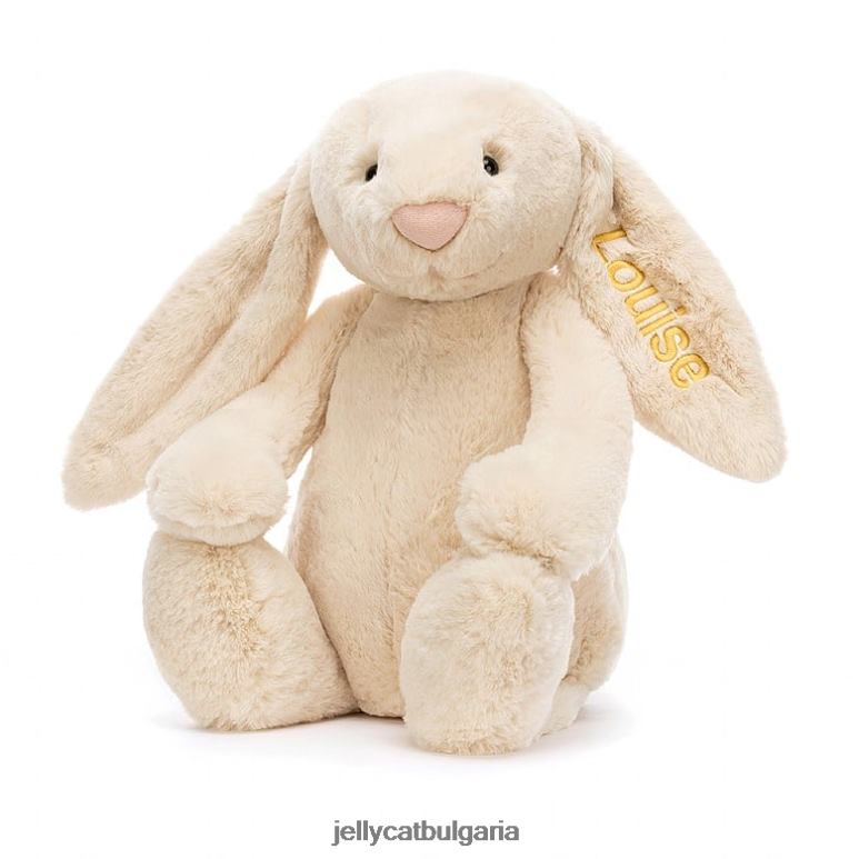 персонализирано срамежливо луксозно зайче върба огромно бежово Jellycat играчка ZZR40393