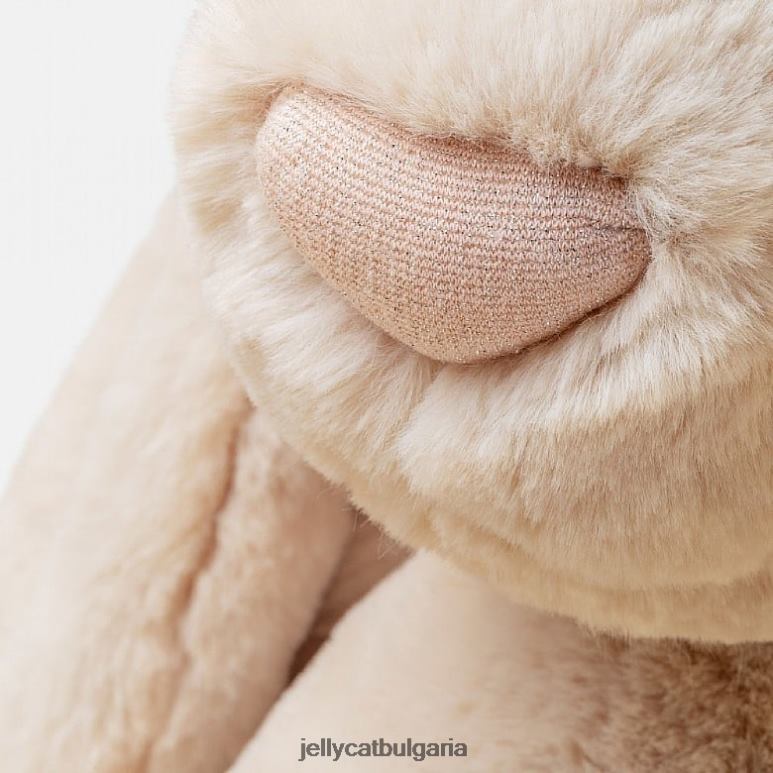 персонализирано срамежливо луксозно зайче върба огромно бежово Jellycat играчка ZZR40393