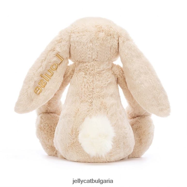 персонализирано срамежливо луксозно зайче върба огромно бежово Jellycat играчка ZZR40393