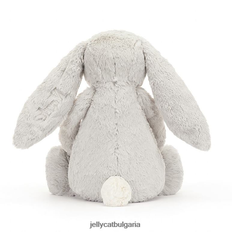 персонализирано срамежливо зайче огромно сребро Jellycat играчка ZZR40450