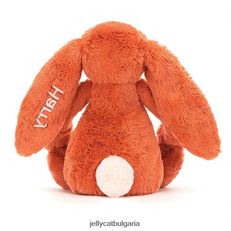 персонализирано срамежливо мандариново зайче средно оранжево Jellycat играчка ZZR40502
