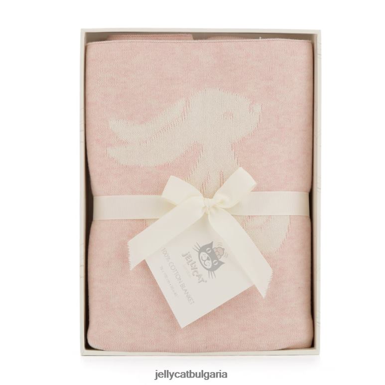 срамежливо зайче одеяло розово Jellycat играчка ZZR40690