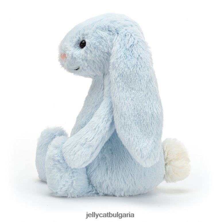 срамежливо зайче дрънкалка синя Jellycat играчка ZZR40744