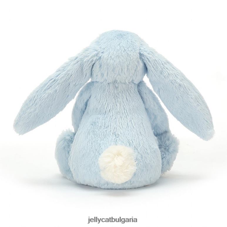 срамежливо зайче дрънкалка синя Jellycat играчка ZZR40744