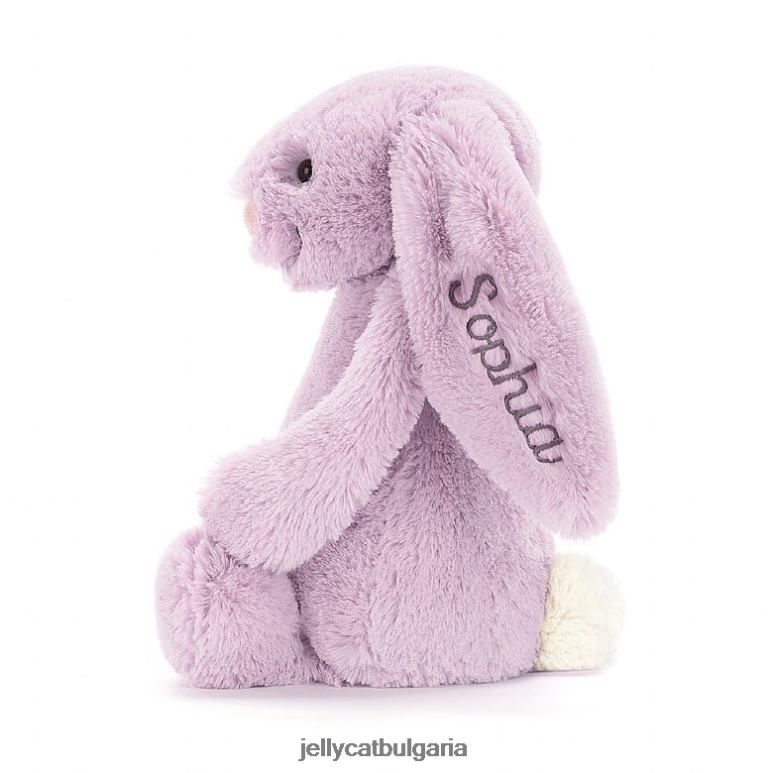 персонализирано срамежливо зайче средно лилаво Jellycat играчка ZZR4092