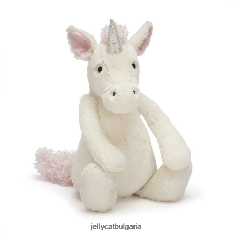 срамежлив бял еднорог Jellycat играчка ZZR40145
