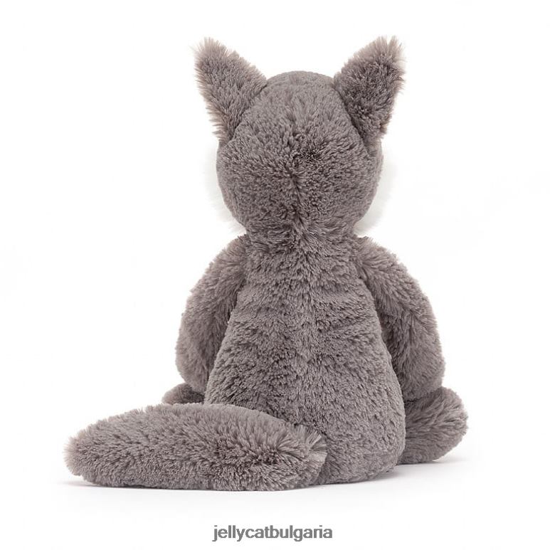 срамежлив вълк сиво и бяло Jellycat играчка ZZR40179
