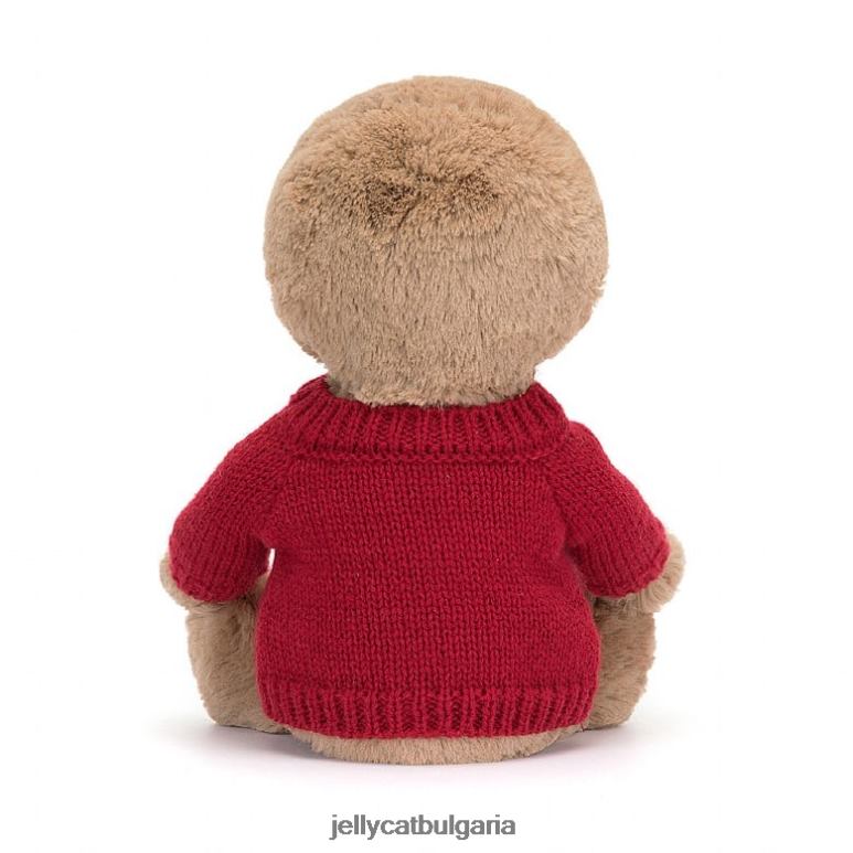 срамежлив ленивец с персонализиран червен загар Jellycat играчка ZZR40205