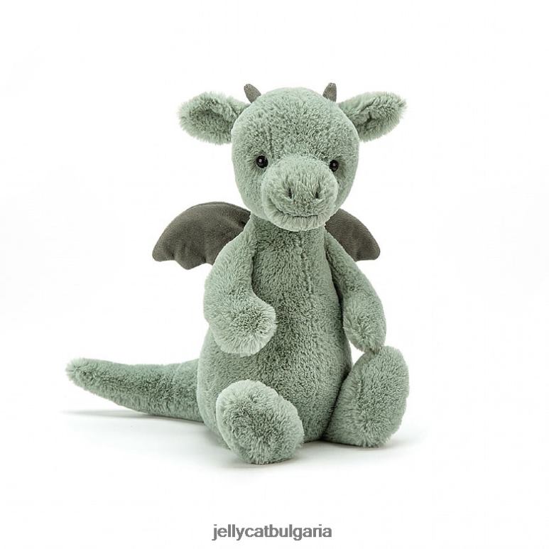 срамежливо драконово зелено Jellycat играчка ZZR40318