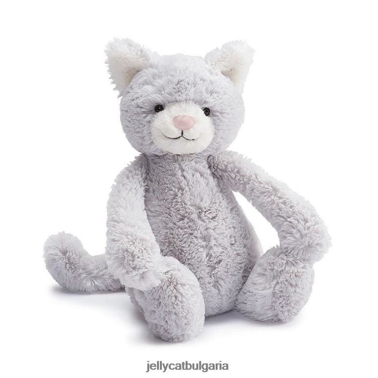 срамежливо сиво коте сребро Jellycat играчка ZZR40608