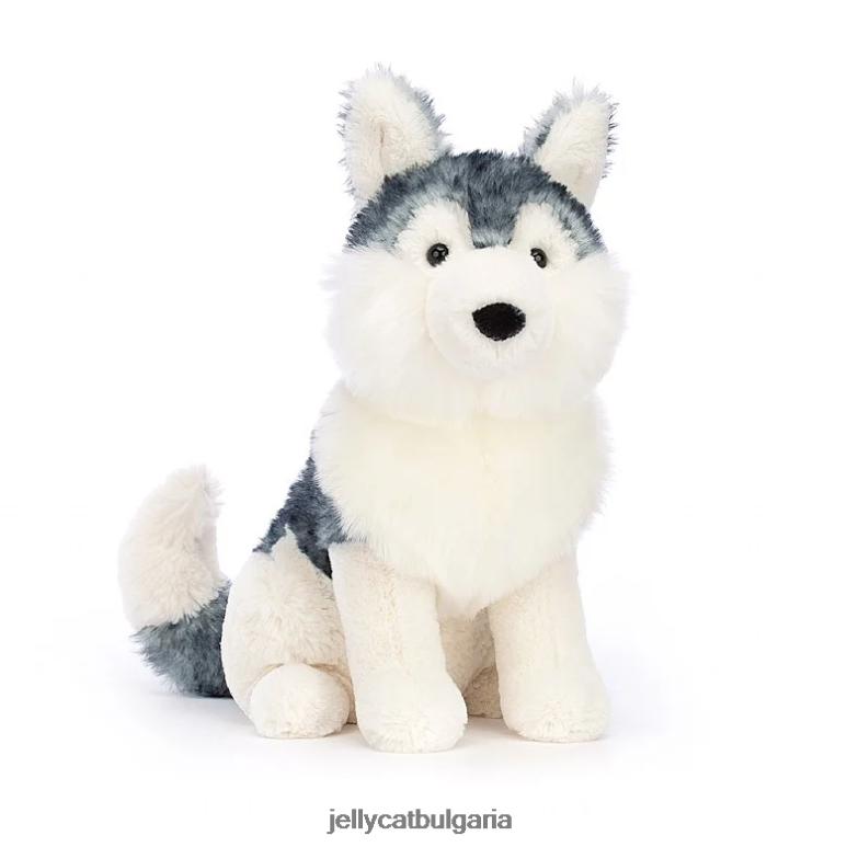 джаксън хъски сиво и бяло Jellycat играчка ZZR40632