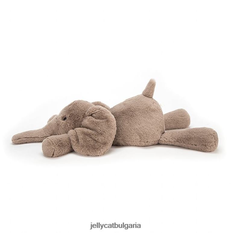 размазване на слонско сиво Jellycat играчка ZZR409