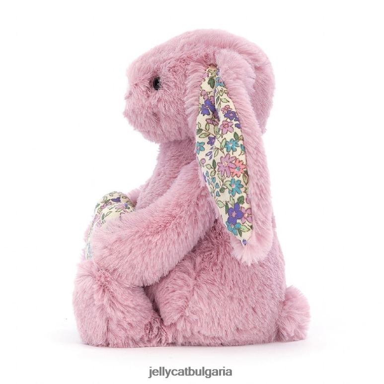 цветно сърце лале зайче розово Jellycat играчка ZZR40348