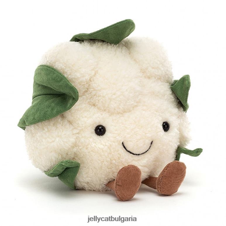 забавен бял карфиол Jellycat играчка ZZR40599