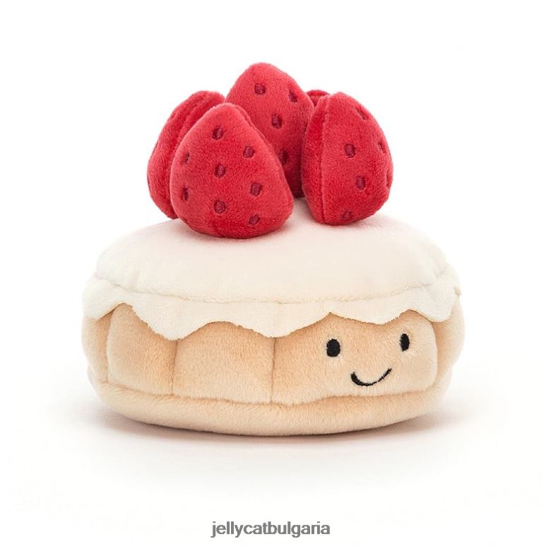 красива сладкарница tarte aux fraises многоцветна Jellycat играчка ZZR4026