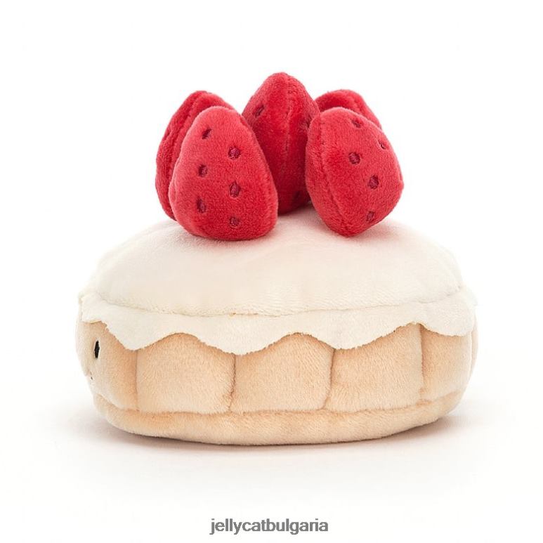 красива сладкарница tarte aux fraises многоцветна Jellycat играчка ZZR4026