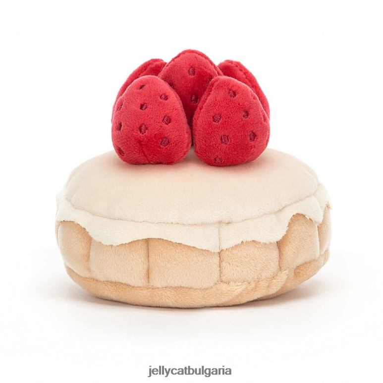 красива сладкарница tarte aux fraises многоцветна Jellycat играчка ZZR4026