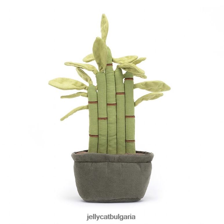 забавен зелен бамбук в саксия Jellycat играчка ZZR40366