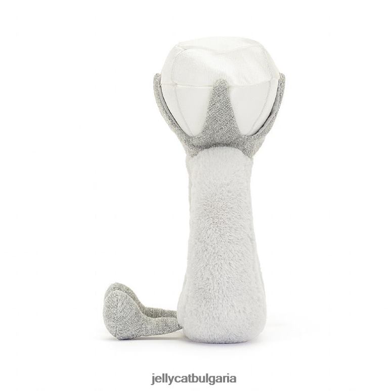 забавен диамантен пръстен сив Jellycat играчка ZZR40530
