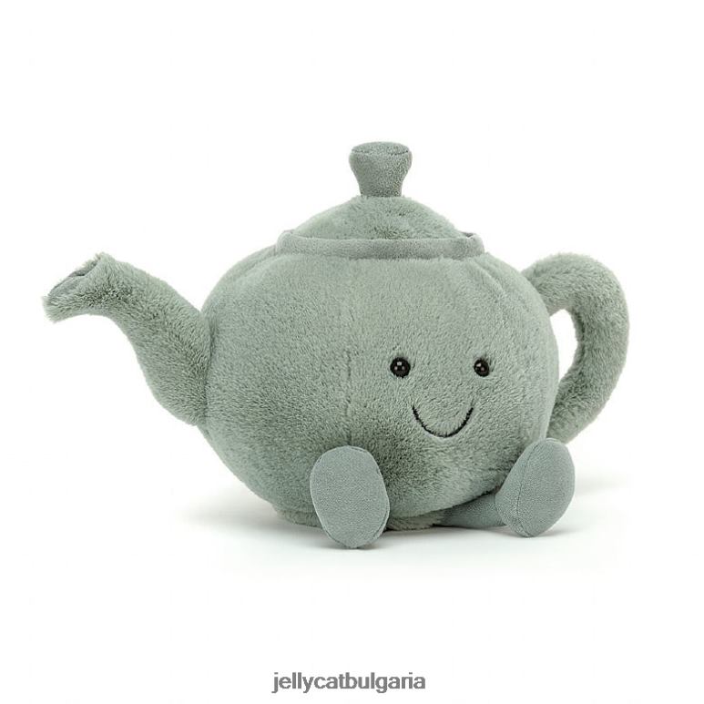 забавен зелен чайник Jellycat играчка ZZR4071
