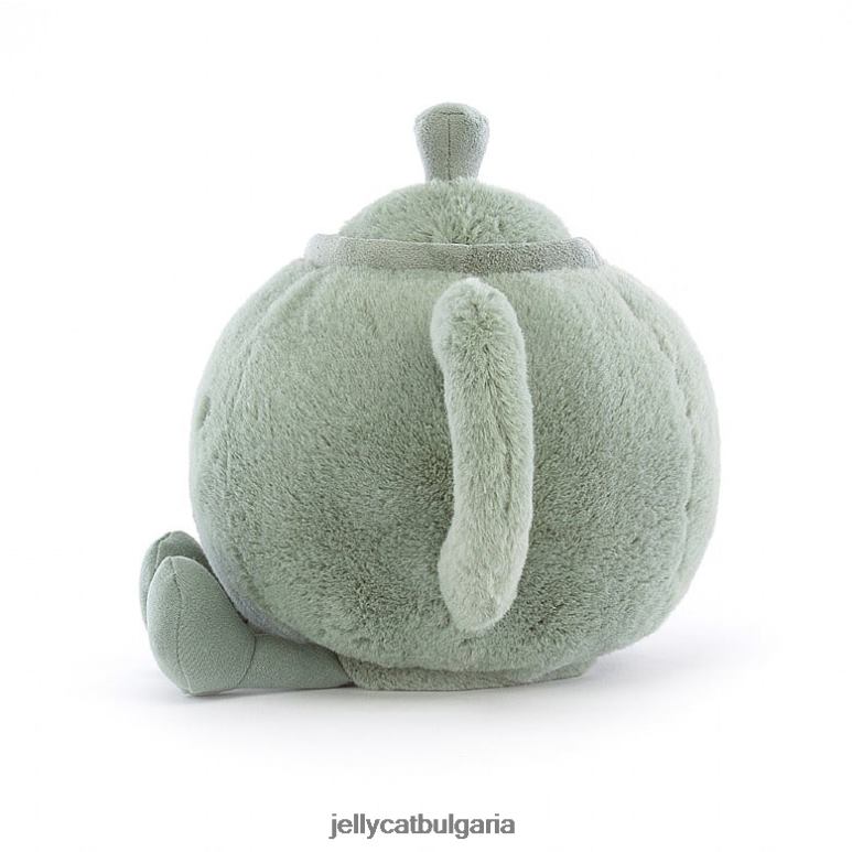 забавен зелен чайник Jellycat играчка ZZR4071