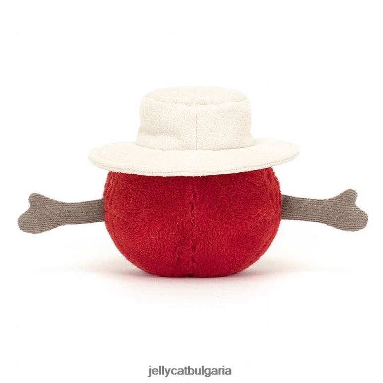 забавна спортна топка за крикет червена Jellycat играчка ZZR4080